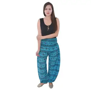 BOHO PANTALONI PANTALONI HAREM di Yoga Pantaloni Hippie Pantaloni Vestiti della Boemia Per Le Donne e Pantaloni Con Tasca Pantaloni di Estate Etnico