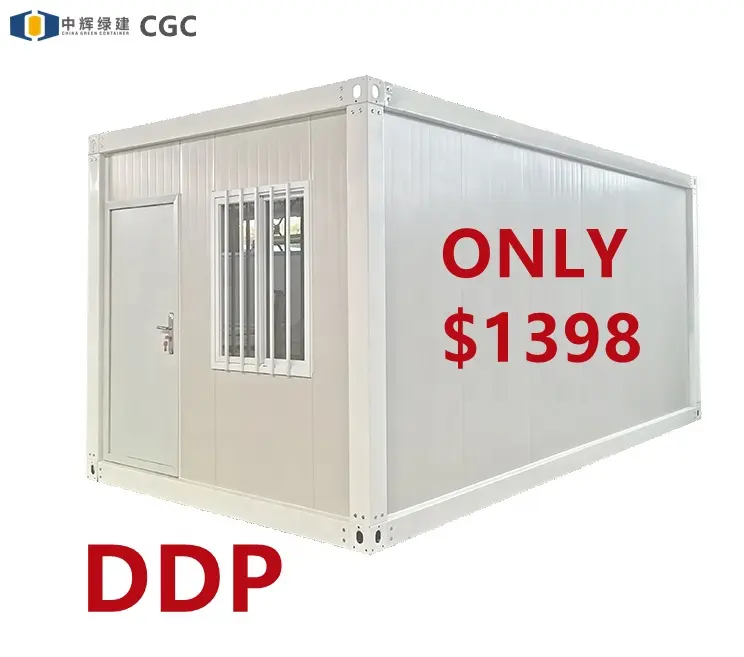 CGC House DDP low price light steel 20ft flat pack container house prefab container camping homes Detachable Container house