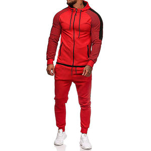 Chándal para correr para hombre, ropa 100 de poliéster, con logotipo personalizado, conjunto de chándal de cuello redondo para invierno, venta al por mayor - Product Image 6