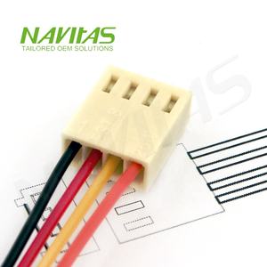 Câble d'alimentation personnalisé Molex 2510-4P, assemblage de fils - Product Image 1