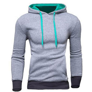 Sweat-shirt à capuche d'entraînement de gymnastique à fermeture éclair pour hommes, coupe ajustée, couleur unie, couleur unie, fitness, course à pied, échauffement, sweat à capuche - Product Image 5