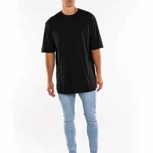 Venta al por mayor de los hombres de peso pesado Jersey Camiseta corta de media manga gota hombro liso estilo de gran tamaño con estampado bordado Diseño - Product Image 2