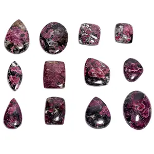 天然Eudialyte玛瑙宝石批发天然石材圆形散珠水晶愈合宝石紫水晶玫瑰石英