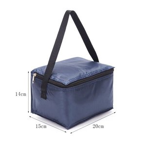 Bolsas de refrigeración Color negro portátil 100% poliéster capacidad personalizada mantener caliente aislado térmico almacenamiento de alimentos bolsa de Almuerzo - Product Image 1