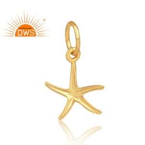 Colgante hecho a mano en forma de estrella, joyería de diseño, al por mayor, chapado en oro de 18k, Plata de Ley 925, joyería - Product Image 3
