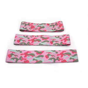 Bandes élastiques antidérapantes pour l'entraînement de gymnastique, bandes de résistance en tissu attaches résistantes aux hanches, avec motifs personnalisés colorés - Product Image 6