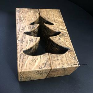 Bougeoir en bois décoratif de ferme bougeoir de pilier pour la pièce maîtresse de Table de noël de cheminée pour la décoration de la maison - Product Image 4