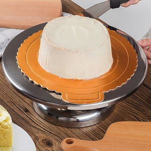 Stainless Steel Metal <b>Cake</b> <b>Turn</b> <b>Table</b> - Product Image 1
