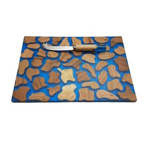 Tabla de cortar de resina roja de madera de Mango, superventas, tabla de queso - Product Image 2