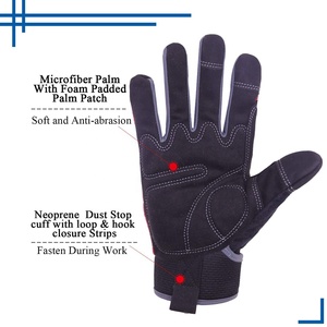 Guantes mecánicos de agarre cómodos y transpirables, ajustables, con logotipo personalizado/diseño impreso - Product Image 5