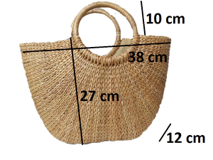 Bolso Vintage de Vietnam para mujer, bolso de paja, monedero, jacinto de agua, bolso de playa de verano, cesta de Picnic, bolso de mano para almacenamiento FBA - Product Image 6