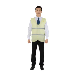 Hot Jual Visibilitas Tinggi Rompi Keselamatan Reflektif dengan LED Safety Vest