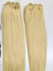 Mèches lisses naturelles blondes 613 avec Frontal Closure 7x7, livraison directe, Extension de cheveux péruvienne avec dentelle, échantillon gratuit - Product Image 3
