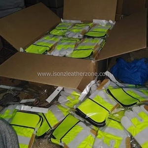 Guantes de Seguridad de Alta Visibilidad con Palma de Cuero y Función Anti-Impacto, Guantes Personalizados para la Construcción - Product Image 2