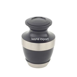 Custom Color Fancy American Style Biodegradable <b>Keepsake</b> Urn for Human <b>Pet</b> <b>Ashes</b> 3 Cubic Inch Capacity Aluminum Matt Finish for - Product Image 1