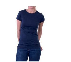 OEM diseño personalizado Logotipo de manga corta ropa de mujer Camisetas algodón poliéster precio barato ajuste regular verano Camisetas para la venta - Product Image 4