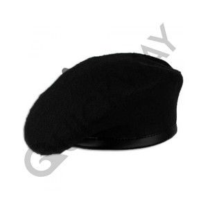 Bérets de cérémonie en gros, bérets de cérémonie personnalisés bon marché, bérets de cérémonie personnalisés de couleur unie violette - Product Image 6