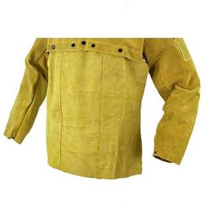 Chaqueta de Soldadura de Cuero de Seguridad Activa, Delantal de Cuero Vacuno Personalizado, Anti-Calor, Resistente al Fuego, Capa de Seguridad para Soldador - Product Image 6