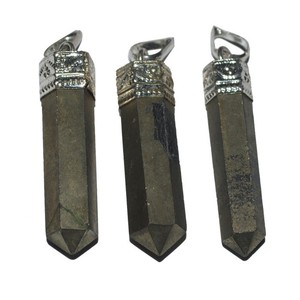 Mayorista de pirita tapa lápiz colgantes | Mejor oferta en pirita tapa lápiz colgantes - Product Image 1