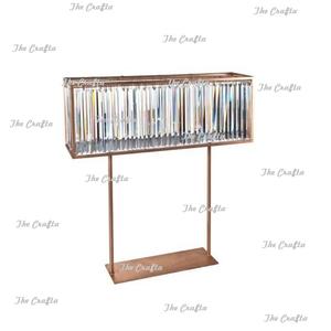 Centro de mesa de color dorado y metal, centro de mesa de tamaño y forma personalizados para decoración de bodas - Product Image 5