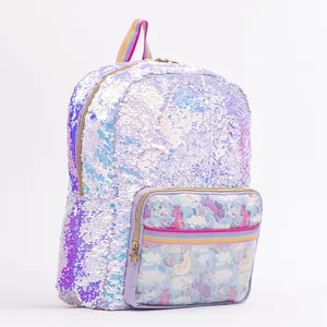 fashion unicorn sequin backpack for girl glitter backpack