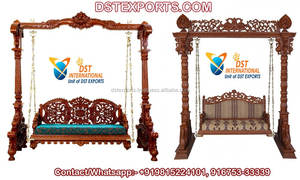 Base d'éléphant en bois de teck Antique sculpté, balançoire de maison, Design pour salon, - Product Image 2