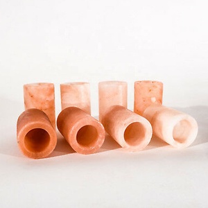 Sian Enterprises Natural Shot Glasses Made From Himalayan Rock Salt-Carved Geometric Shape Angel Theme-Home Wedding Decor Gift - Product Image 5
