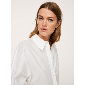 Camicie in cotone bianco leggero a maniche lunghe da <span class=keywords><strong>donna</strong></span> MANNI da <span class=keywords><strong>donna</strong></span> camicie Casual - Product Image 6