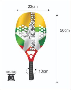 Raquetas de Tenis de Playa Personalizadas, Raqueta de Carbono y Vidrio con sus Logotipos, Combinaciones de Colores, Peso 310-330g, Longitud 50cm - Product Image 4