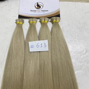 ผมต่อแบบมนุษย์มีหนังกำพร้าสองชั้นทำจาก613ดิบสีบลอนด์เรมี่ - Product Image 1