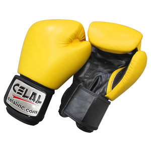 Guantes de boxeo profesionales de cuero, de alta calidad, 16oz, con logotipo personalizado impreso - Product Image 4