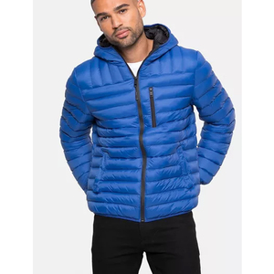 Men's Lightweight <b>Quilted</b> Puffer <b>Jacket</b> Windproof Winter Coat Hooded Puffer <b>Jacket</b> for Outdoor Wear - Product Image 5