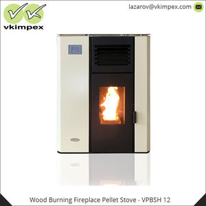 Estufa de Pellets Moderna Independiente de 12.5 kW, 777x405x970 mm, Chimenea de Leña de Acero con Aislamiento Térmico - Product Image 2