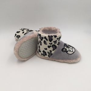 Botas de casa con bordado de leopardo bordadas para niños, zapatos para niños, venta al por mayor, Económicos - Product Image 3