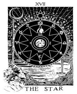 Estrella pentagrama sol Luna estrella propagación decoración del hogar algodón blanco pequeño póster tapiz negro blanco colgante de pared por consignadores indios - Product Image 3