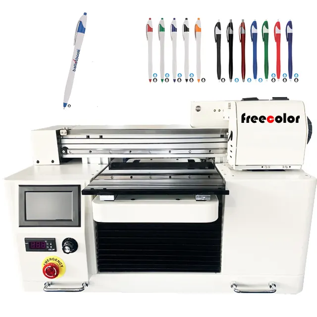 Freecolor High Quality A4 UV Flatbed Printer for Phone Case, Golf Ball, Pen, Key chain Printing with White Color