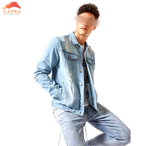 Chaqueta Vaquera Desgastada de Invierno para Hombre, Ecológica, Reversible, Resistente al Viento, Transpirable, con Logotipo Personalizado, Venta al Por Mayor - Product Image 3