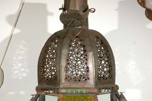 Haute qualité personnalisé marocain Vintage mauresque verre lanterne à la main nouveau pour les décorations de mariage de noël - Product Image 3