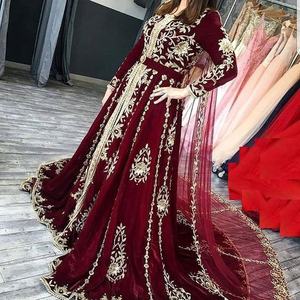 Elegante diseñador hermoso caftán marroquí vestido de novia con bordado pesado Elegante ropa de novia para celebraciones 2025 - Product Image 1