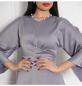 Vestido Abaya Dubái de manga larga para mujer, vestido musulmán de talla grande, informal, cuadrado, suelto, elegante, para rezar - Product Image 3