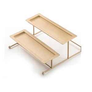 Soporte de pastel de último diseño Juego de aluminio de dos soporte de pastel con soporte de pastel de calidad superior para venta al por mayor - Product Image 5