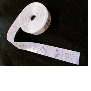 ป้ายดูแลเสื้อผ้าแบบสั่งทำพิเศษ เป็นมิตรกับสิ่งแวดล้อม ทั้งแบบทอและแบบพิมพ์ สำหรับนักออกแบบเสื้อผ้า แบรนด์เสื้อผ้า และผู้ผลิตเสื้อผ้า - Product Image 1