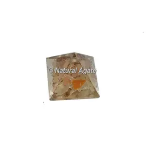 Preço acessível Energy Healing Orgone Golden Quartz Small Pyramid Sets | Wholesale Orgonite Pyramids em Massa