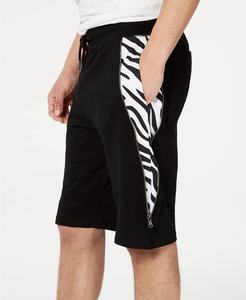 Pantalones cortos de gimnasio para hombre, con cremallera lateral, color blanco, venta al por mayor - Product Image 3