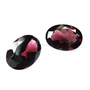 Haut Grade 100% Naturel Rhodolite Grenat Forme Ovale Facettes Coupe Pierres Précieuses En Vrac pour La Fabrication De Bijoux À La Main Utilisation OEM En Vrac - Product Image 2