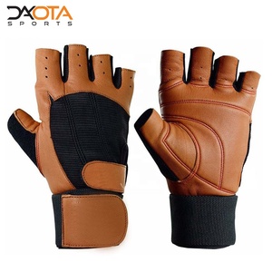 Leather Touch Screen Half-<b>Finger</b> Weightlifting Gloves with Adjustable Wrist Strap and Non-Slip Palm - Product Image 6