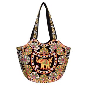 Bolso Banjara Étnico Indio Bordado, Bolso de Hombro Bordado Boho, Bolso Banjara de Algodón para Mujer - Product Image 2