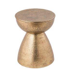 Table de meuble en aluminium finition laiton Antique, 10 pièces, Table latérale, couleur laiton Antique, salon parfait - Product Image 1