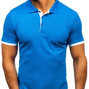 Premium quality at the cheapest price summer slim suit Custom print/print logo neck and sleeve striped polo shirt