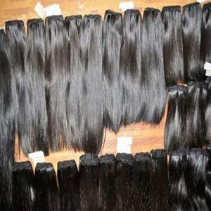 Personalizado 100 gramos Super doble hueso recto indio Remy extensiones de cabello 12A grado recto negro paquetes de cabello con Frontal - Product Image 4